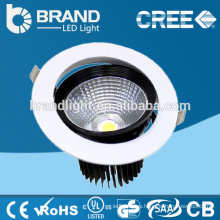 Cuerpo de aluminio ajustable de 360 ​​grados + vidrio difuso 100lm / w 7W COB LED DOwnlight